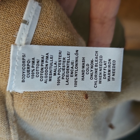 LOFT Tan and Black Lace Button Down Cardigan - Picture 4 of 4